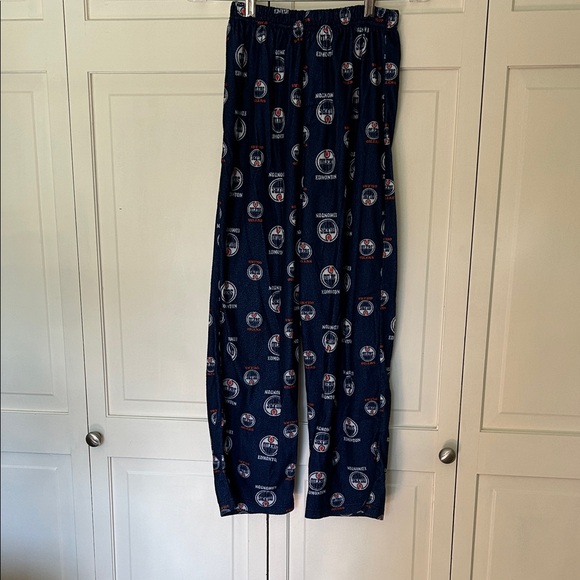 NHL Other - NHL Blue.Orange and White Edmonton Oilers Logo Pajama Pants- Size L (14 - 16)